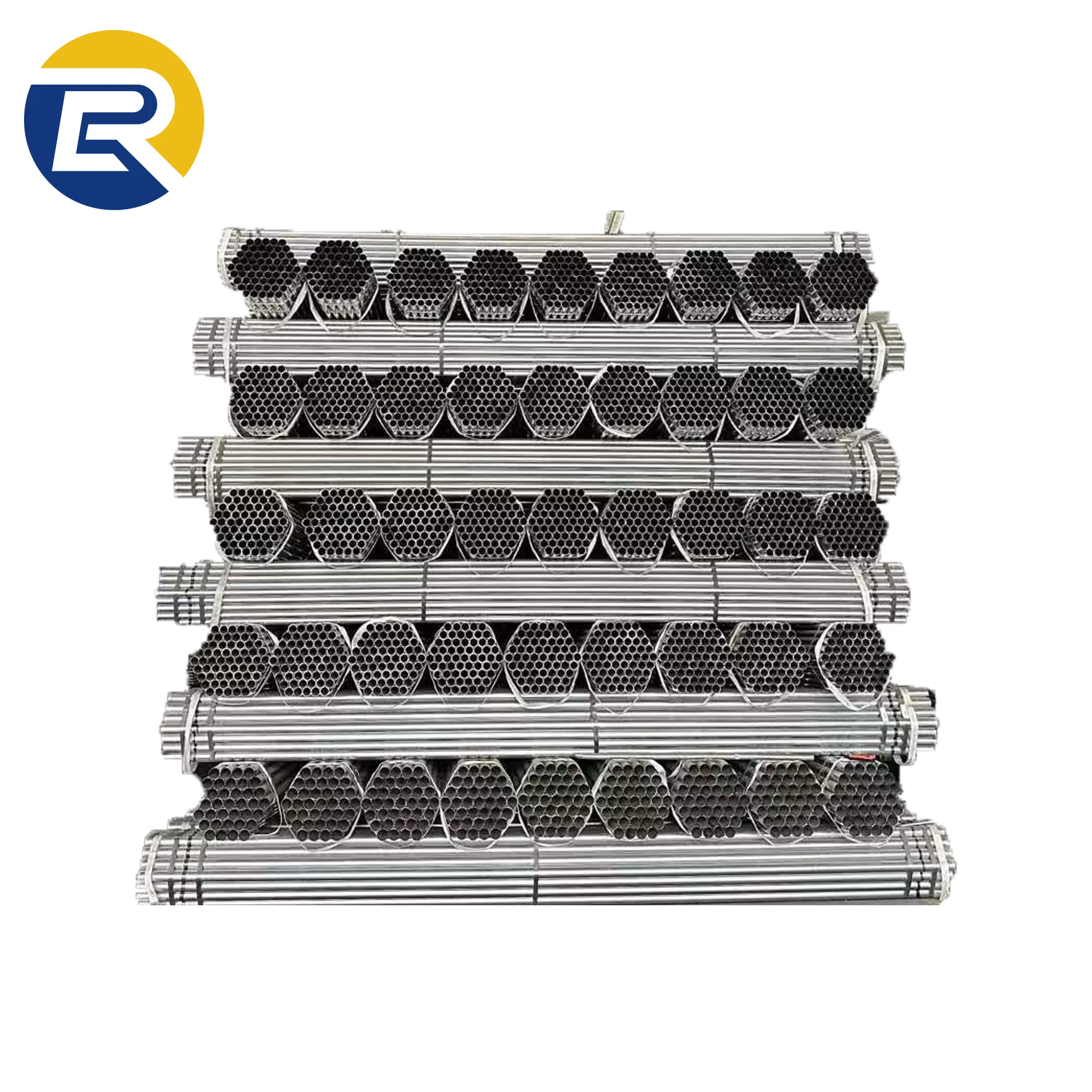 pre galvanized pipe Hot dipped Gi steel round Galvanized iron pipe A53 tube for greenhouse Construct