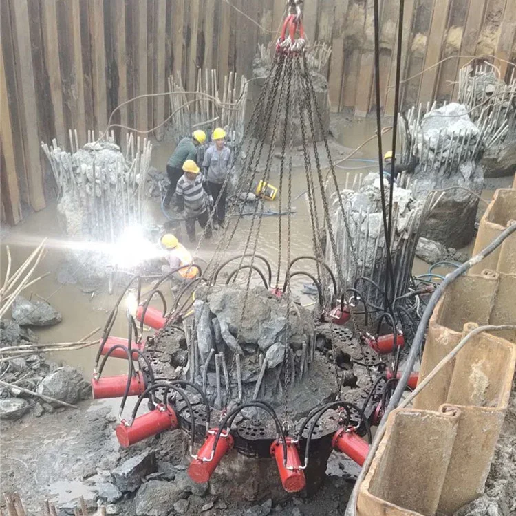 DINGLI Machinery Pile Breaker Circular Round Pile Cutter With 11 Modules Breaking Diameter 1150-1300mm