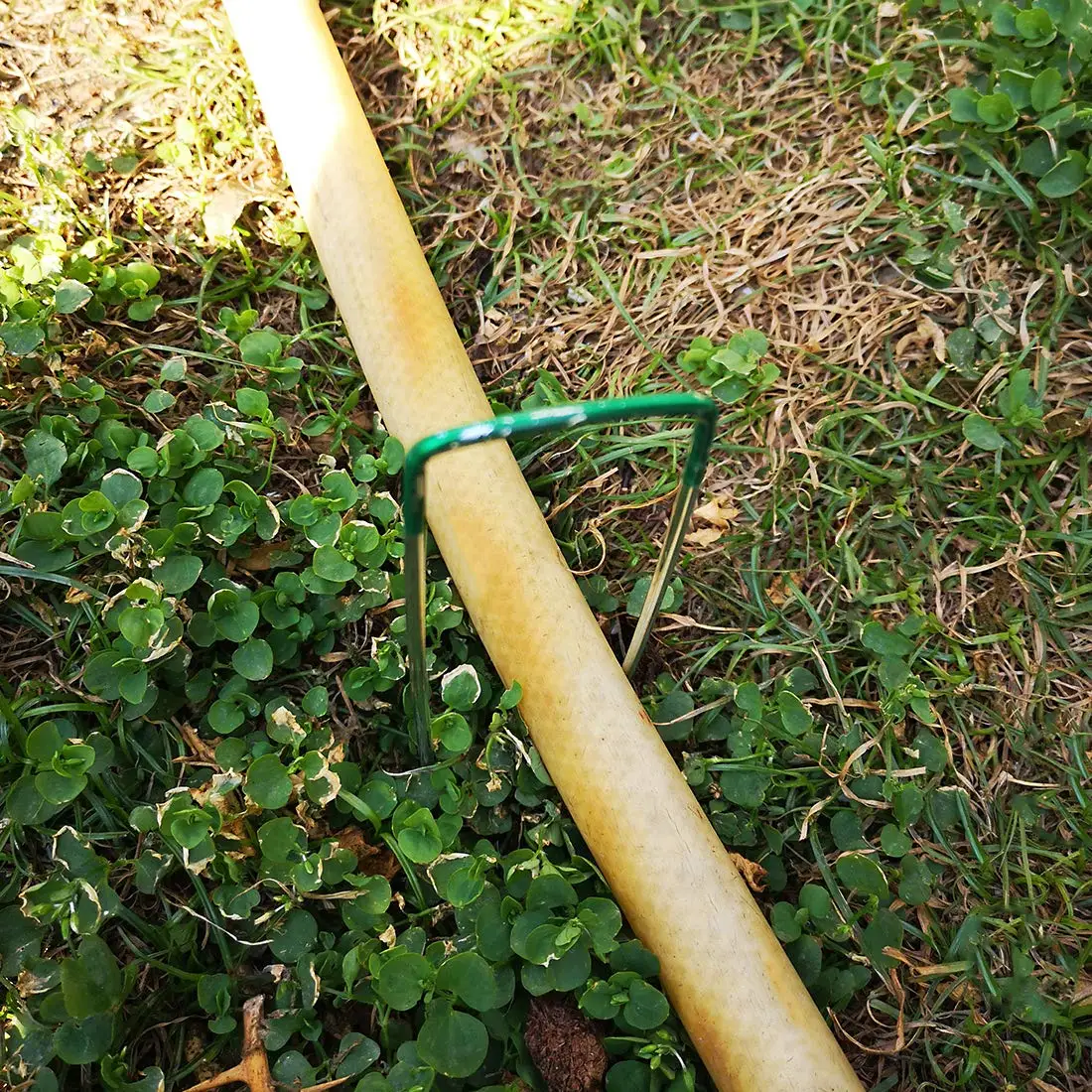 2022 U Shaped Ground Garden pegs100 Pack Camping Tents Anchoring Yard sod fabric turf Stakes Ground Landscape Staple Garden pegs