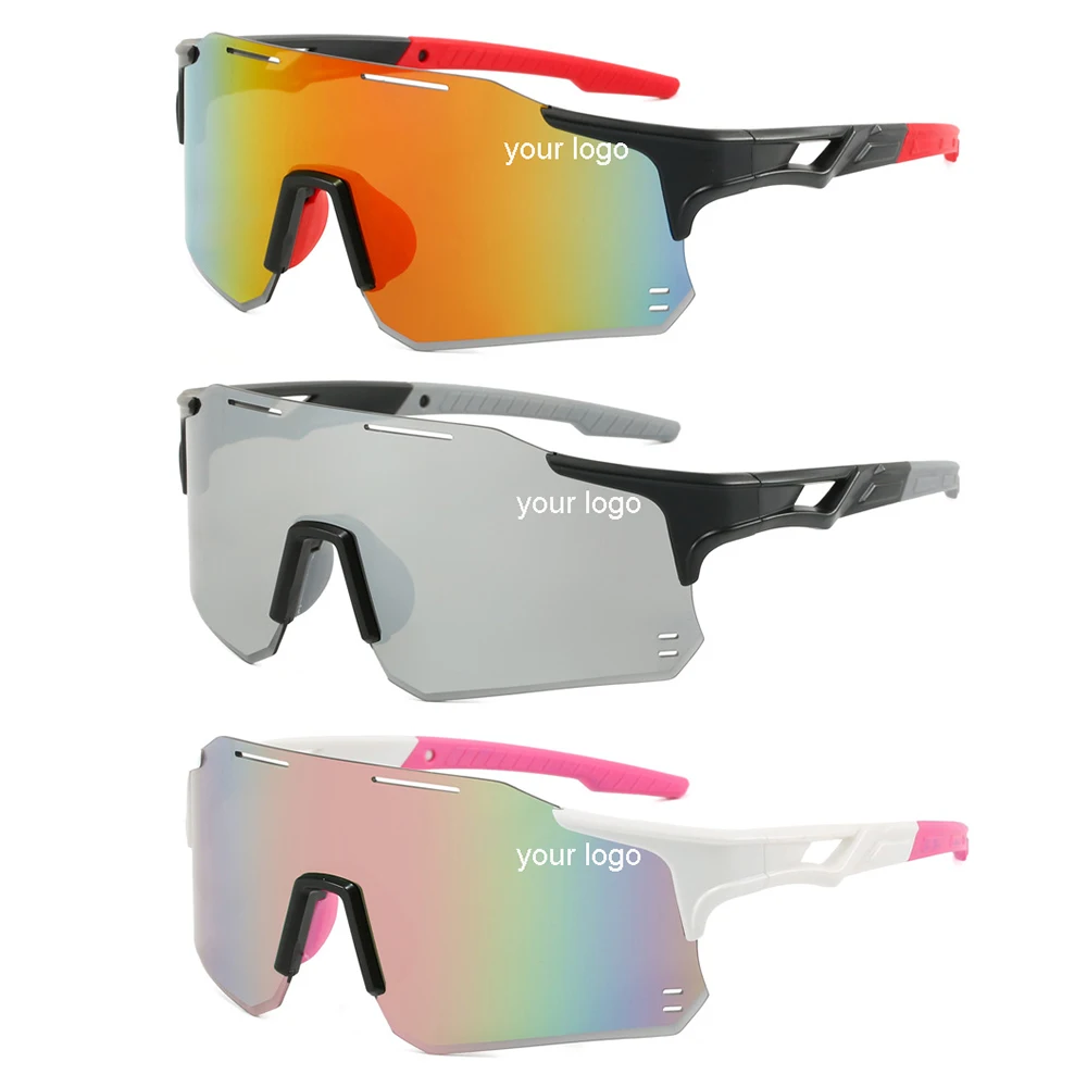 Custom logo Manufacturers Custom Outdoor Cycling Glasses Sports Eyewear Windproof Sports Sunglasses