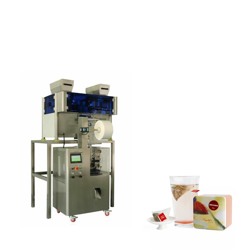Manufacturer Full Automatic High Speed Pyramids Inner And Outer Tea Bag Packing Machine
