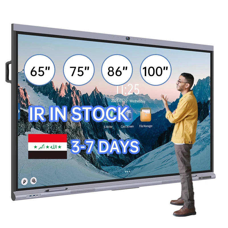 Iraq in stock Cheap LCD LED interactive white board  digital Monitor  Interactive Flat Panel interactive smart board