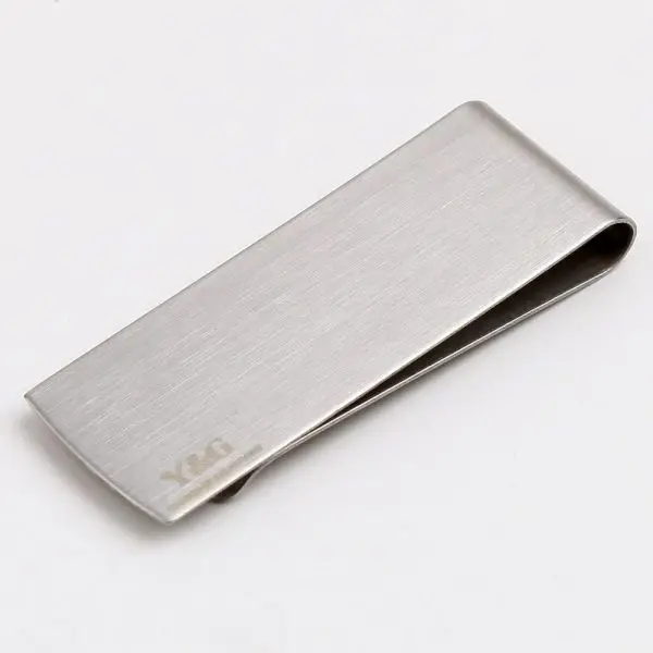 Best Money Clip Ever Metal Stainless Steel with Customized Logo Portable Opp Bag Folk Art Business Gift Mascot Engraving 1 Color