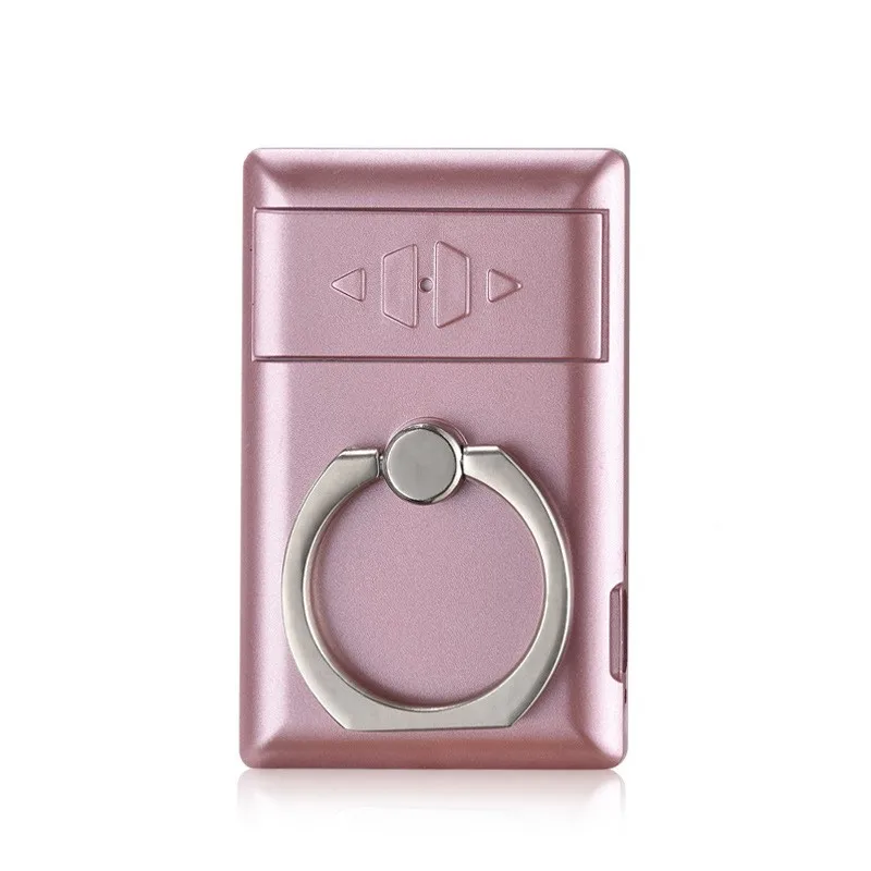 Custom Logo Rechargeable USB Electrical Cigar Lighter With Phone Ring Holder For Mobile Phone