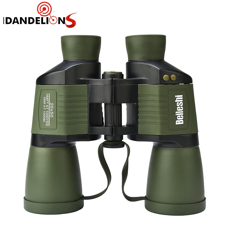 
New Arrivals 20X50 Military Hunting Fashion Binocular Telescope Army Green Durable 20x50 Binoculars Telescopes 
