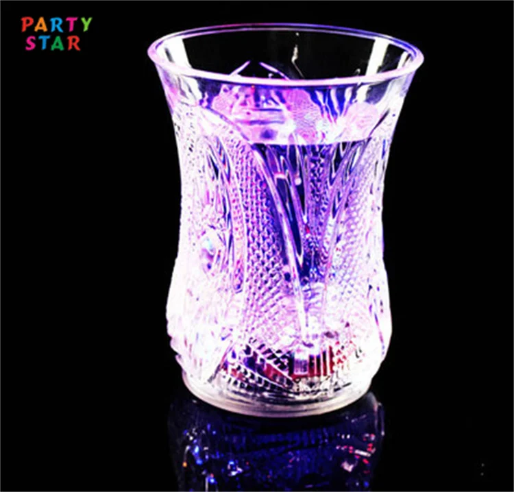Portable Led Glow Lighted Cup In The Dark Plastic Blinking Drink  Beer Mugs Bar Nightclub Party Supplies