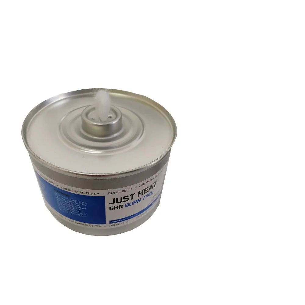 just heat Plastic or metal can Wick DEG Chafing buffet food warmer chafing fuel