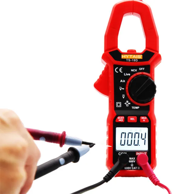 new arrivals HYTAIS TS18D AC/ DC clamp meter testing Voltage Current Resistance Capactance Frequency Temperature and so on