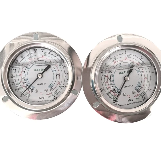 HF 2,5 "Y63 63 мм масляный фреон кондиционер и холодильная система Манометр с фланцем