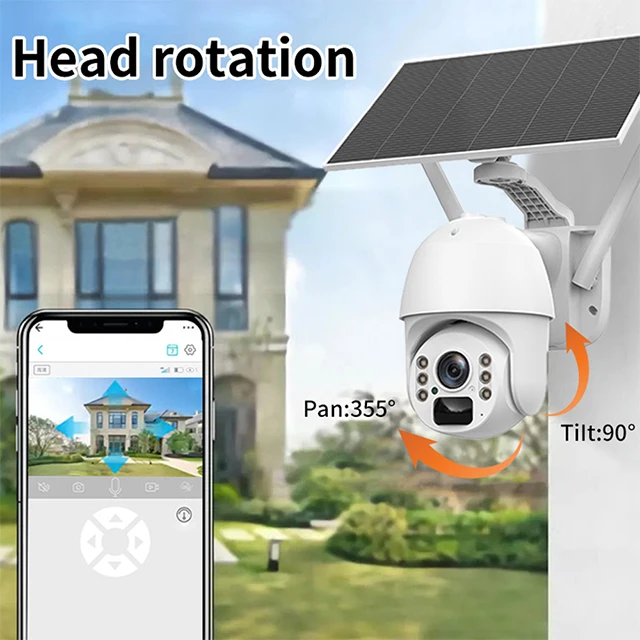 PEGATAH 3MP 4G SIM Card Wifi Solar Camera Outdoor Auto Tracking Wireless CCTV IP Cameras Security Video Surveillance Waterproof