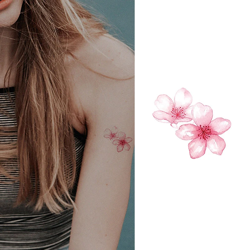 OEM Flower Tatu Sticker Russian EU Market SHxIN HOT Water Transfer Temporary Realistic Mini Tattoo Body