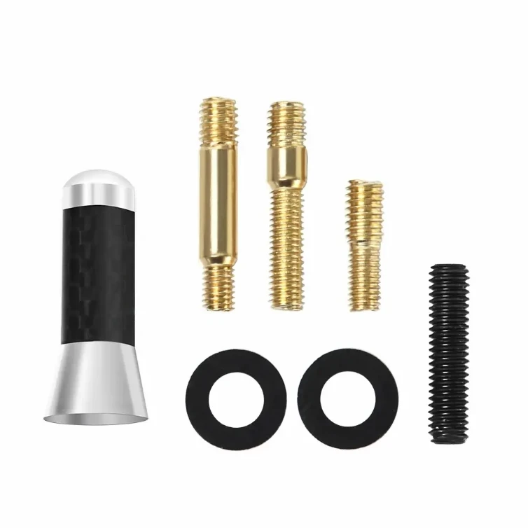 Low Price 3.5CM Universal Car Carbon Fiber Short Black Auto Roof Radio Aerial Mini Fm Antenna Mini Cooper Automobile Car Antenna