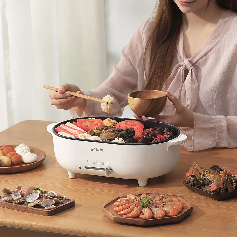 Ankale 3-layer Steaming Rack Large Capacity Kitchen Cookware Cooking Steamer Multi Purpose Electric Food Steamer