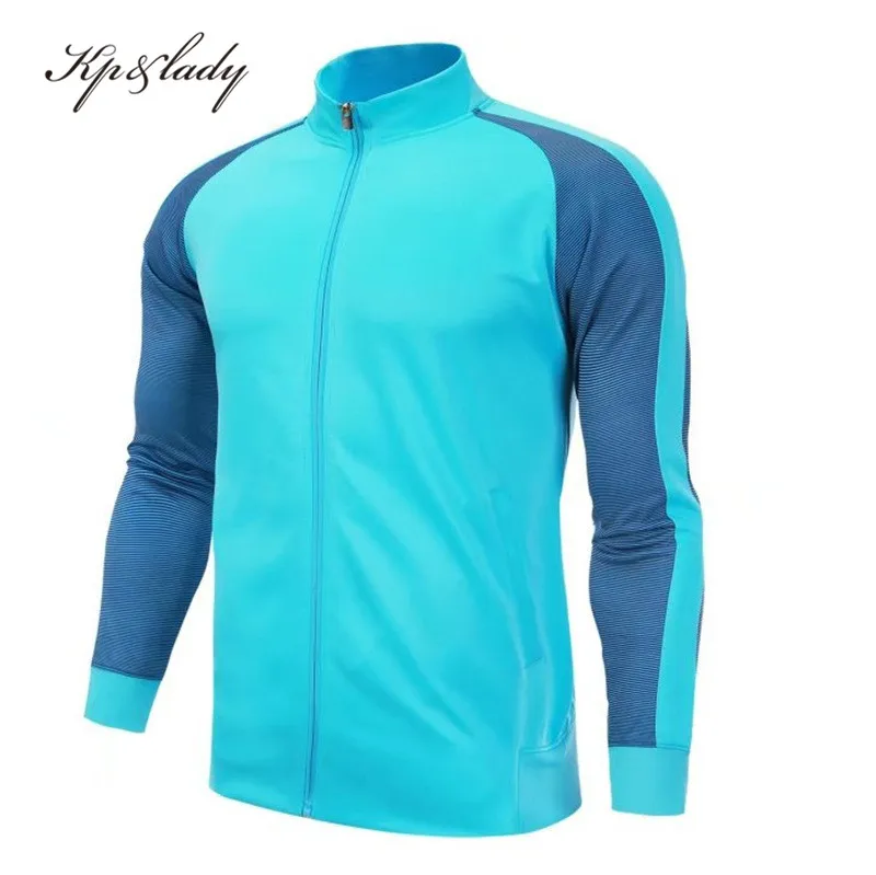 2020 New Style Custom Logo Full Zip Warm Up Football Tracksuit Men Soccer Jacket