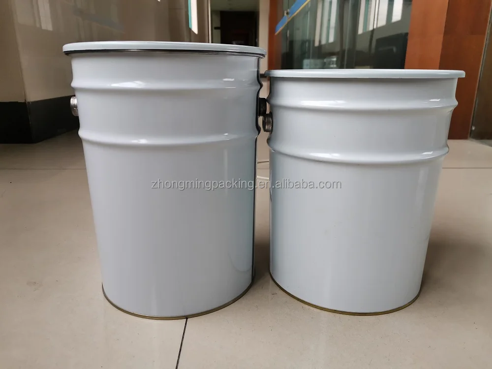 lock ring lid with small lock  of 20 liter tinplate steel pail  bucket with iron hoop