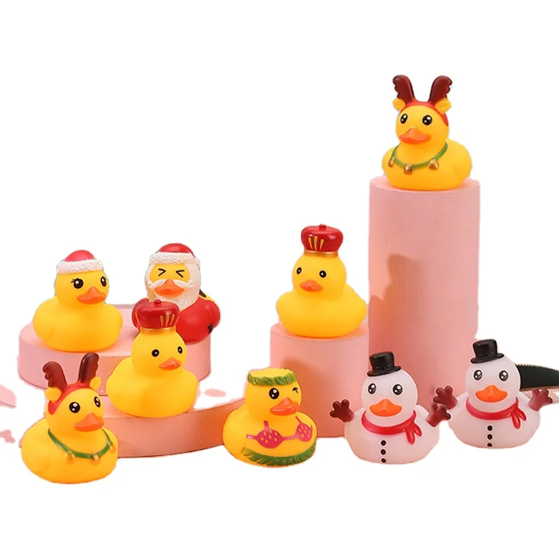 Wholesale factory low price various size Yellow rubber bath duck toys for Baby and Kids shower Party