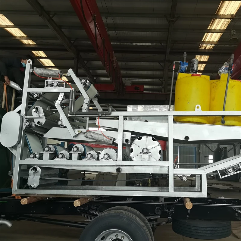 high quality sludge dehydrator and dewatering machine horizontal belt filter press