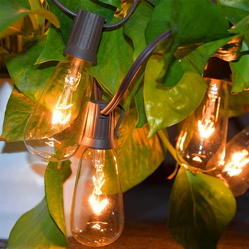 2022 Hot Sale Commercial Party Wedding Patio Decor 3000k Solar String Lights Garden IP44 Waterproof