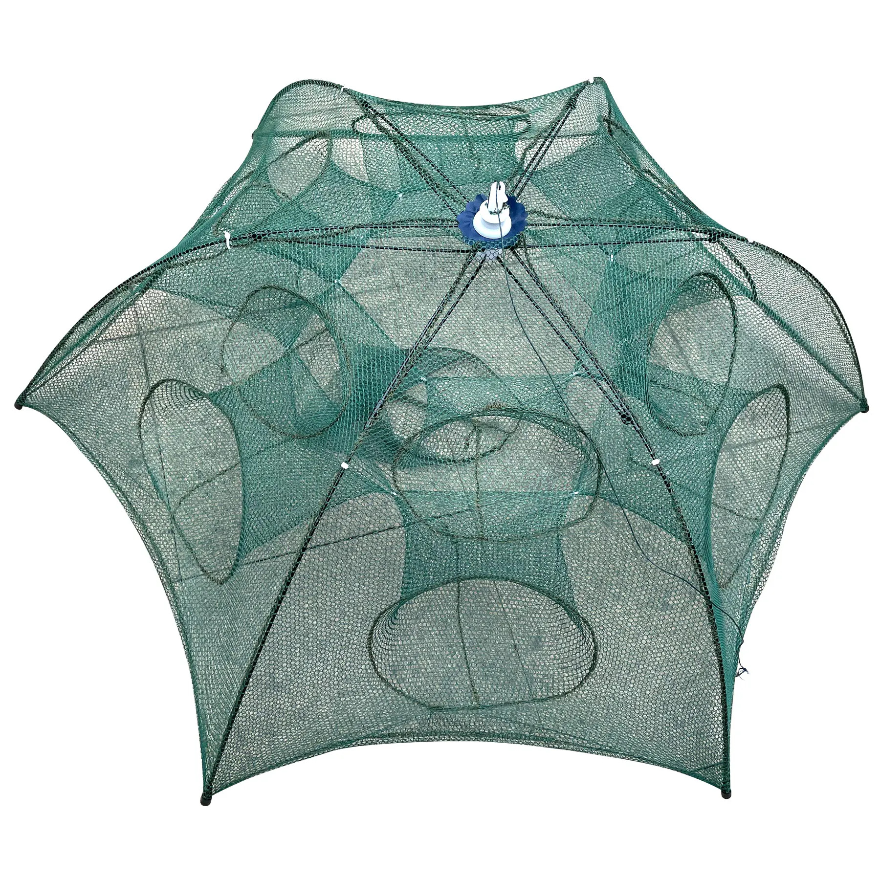 Anti Corrosion Anti Rust Frame New Fishing Bait Foldable Net Trap Cast Dip Cage for Catching Small Bait Fish Eels Lobster