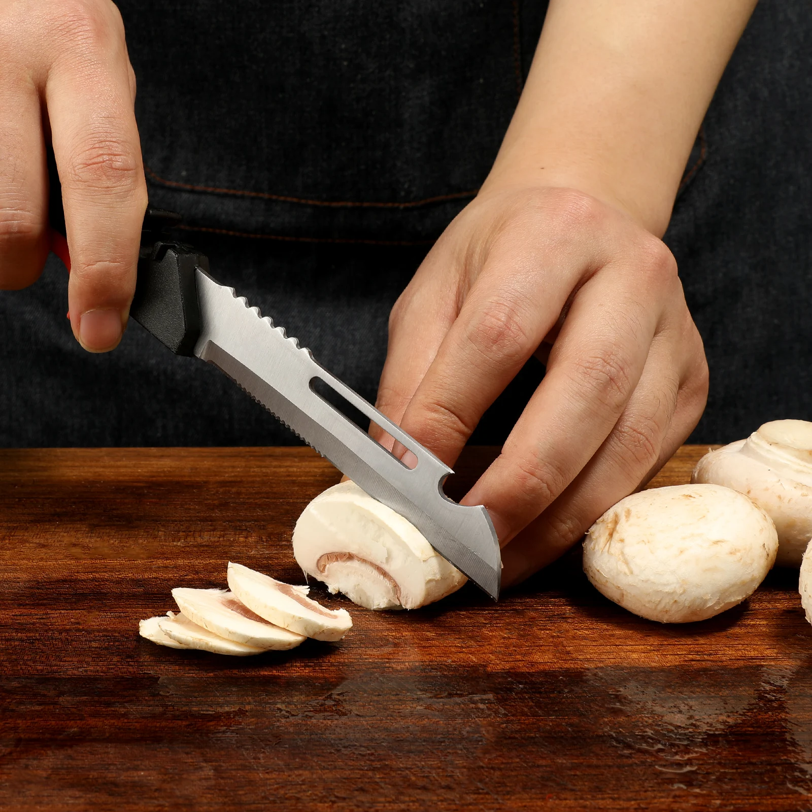 2 In 1 Multifunction Kitchen Scissors Stainless Steel Kitchen Scissors With PP Handle Detachable Kitchen Knife Scissors