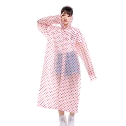 Wholesale reusable eva bicycle rain ponchos women rain coat waterproof with hood fashion foldable raincoat