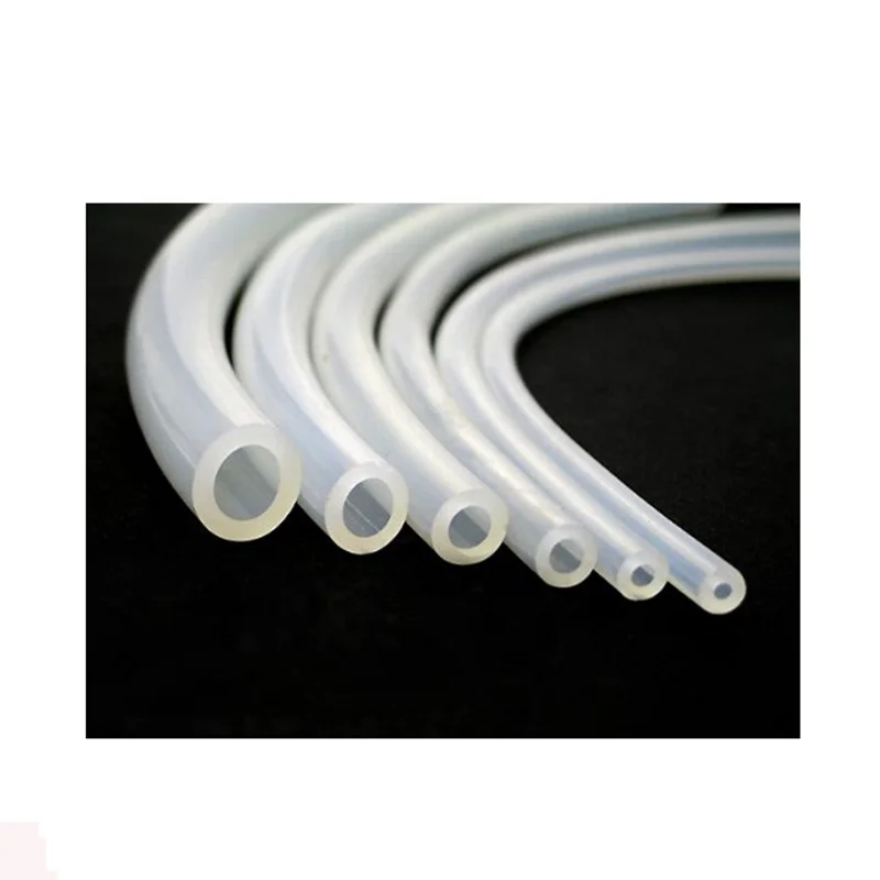 Food grade medical platinum braided reinforced silicone vacuum hose for hospital milk beer steam clear transparent 10MM 4mm