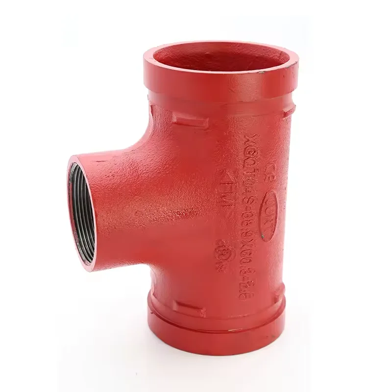Good quality UL FM Approve d Grooved Fitting  Elbow Cross Tee Rigid Coupling for fire sprinkler system