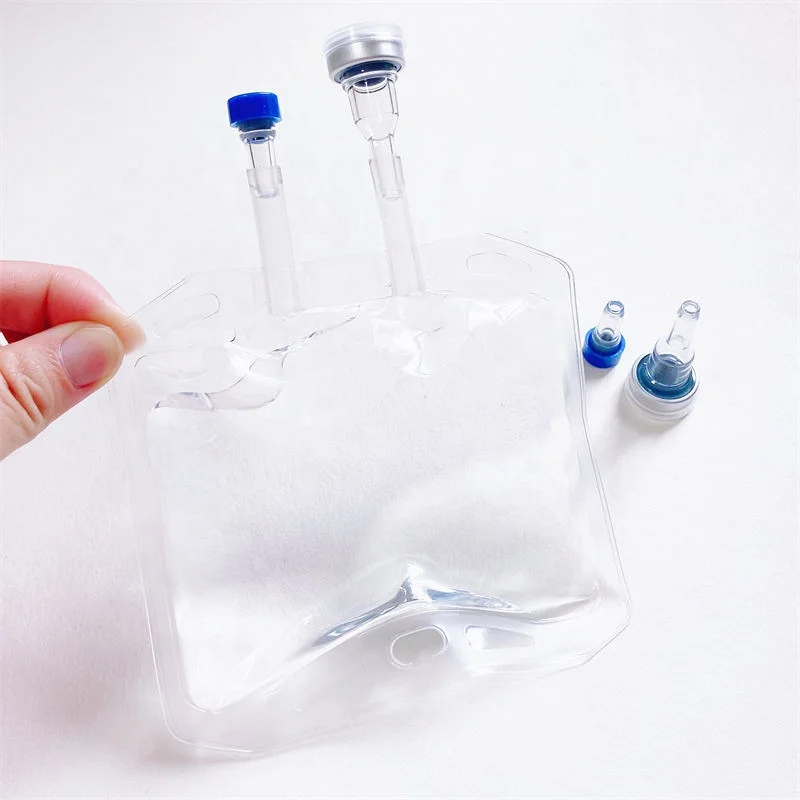 medical supplies empty drip fluid iv bag saline