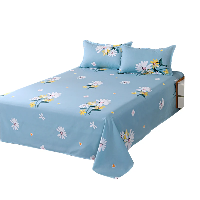 100% polyester king size PRINTED color microfiber Bed sheet 3-piece set