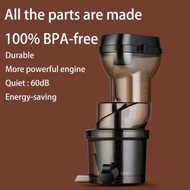 Heavy Duty Slow Juicer Extractor Machine Juice Masticating Vertical Commercial Juicers Fruit Extractors Easy Wash