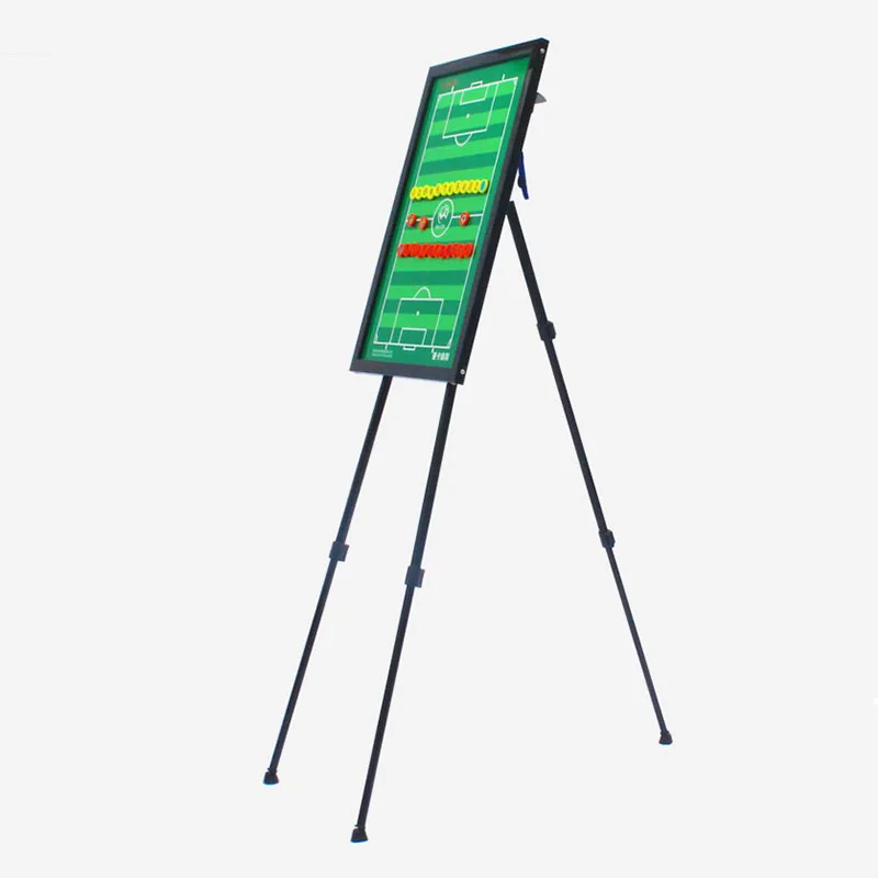 EB6098 Soccer Tactic Coach Board Fold Tripod Stand Portable PVC Aluminum Board Magnetic Chess Erase Marker Pen Logo Football