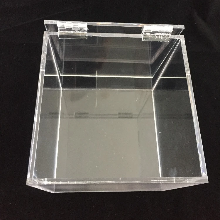 Customized Acrylic Gift Box Suggestion Display Storage Clear Acrylic Box With Lid