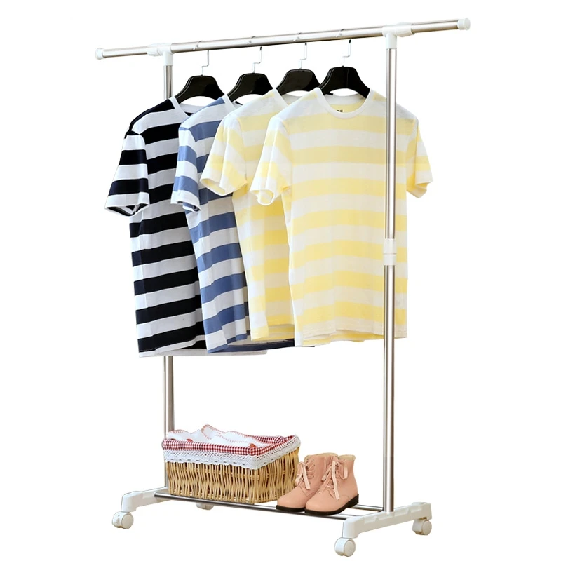 Stainless steel Garment  Cloth storage rack Adjustable Garment hanging drying rack