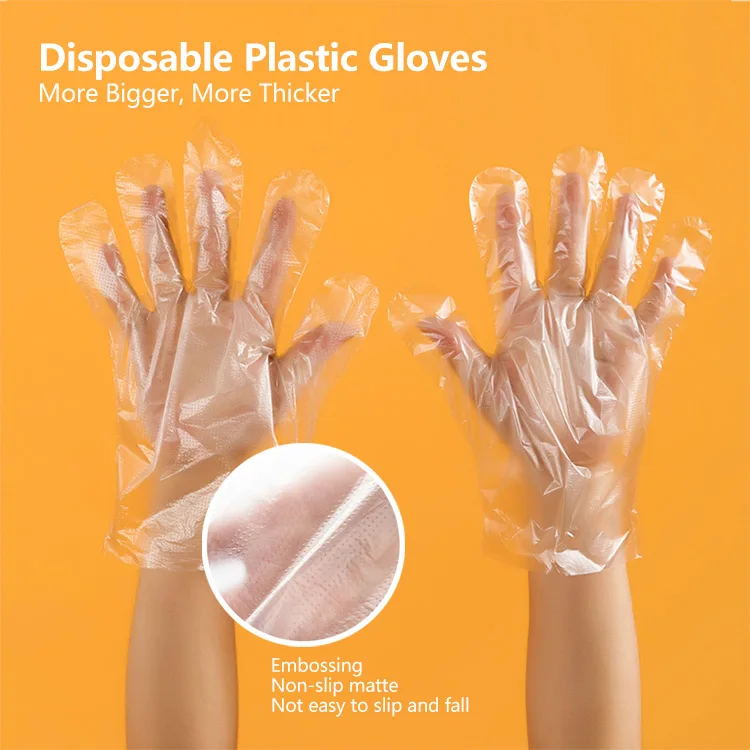 Factory Price OEM Polythene Clear Transparent Pe Ldpe Waterproof Food Disposable Hand Plastic Gloves