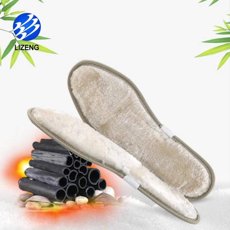 Everyday Bamboo Charcoal Winter Fur Warm Insoles