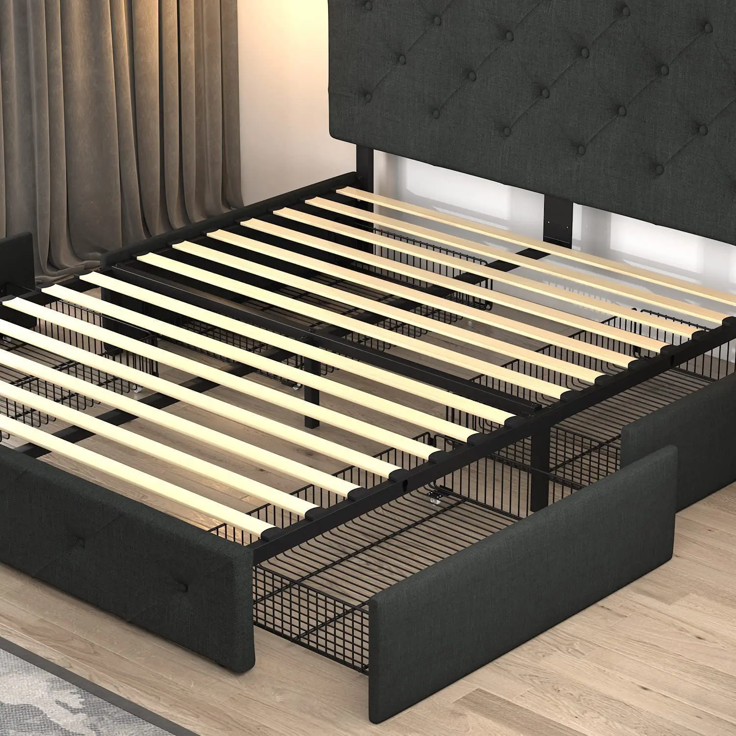 old bedhead king size upholstered beds bedroom sets Bedroom Furniture Tufted Wooden Bed Queen italia bed with headboard