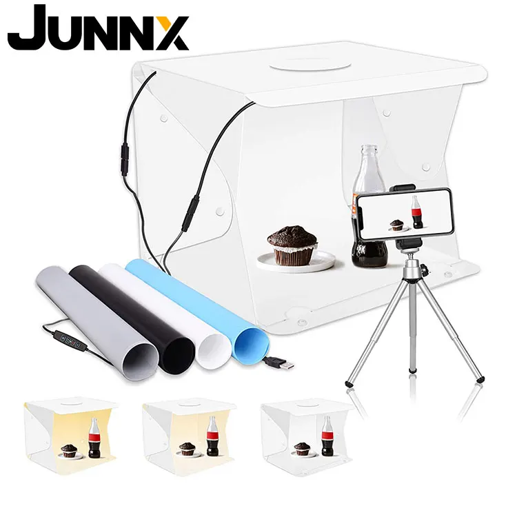 Портативный складной студийный мини-тент JUNNX 40 см световой короб для фотосъемки с