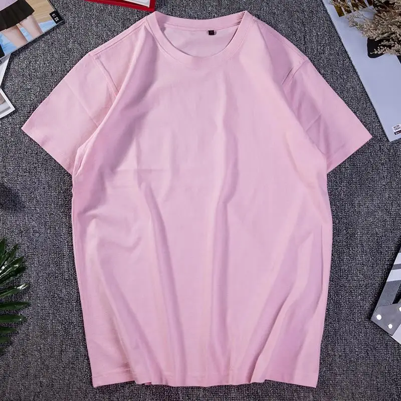 Chinese Wholesaler High quality cotton print t shirt woman men blank oversized white promotion custom logo tshirts