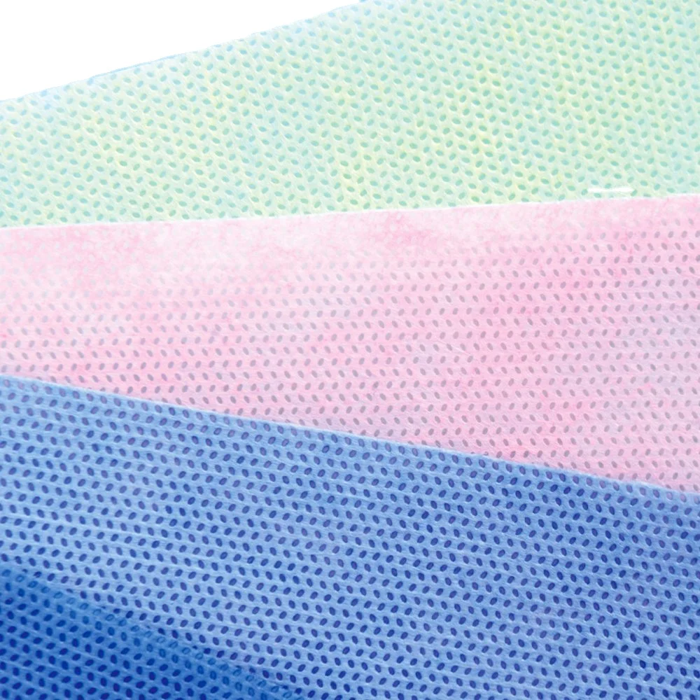 Factory Supply Stock Pink 100% PP SMS Non Woven Long Roll