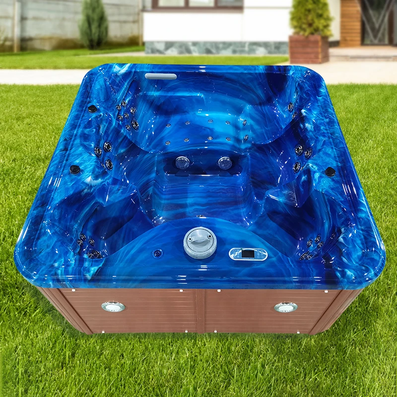 6 Persons Outdoor Hot Tub Swim Spa Massage With Dvd Player