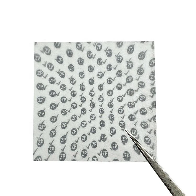Custom Adhesive 3D Nano Micro Optic Label Sticker Transparent Hologram Anti fake Lenticular Sticker Sheet for Brand packaging