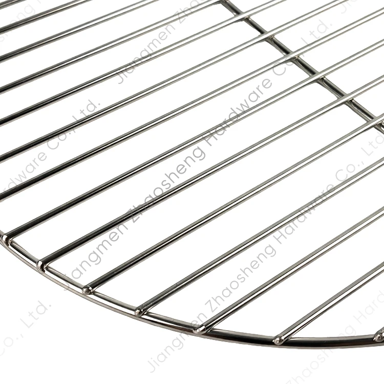 Custom Outdoor Camping Barbecue Rack Wire BBQ Grid Stainless Steel Round Cooking Grill Grate