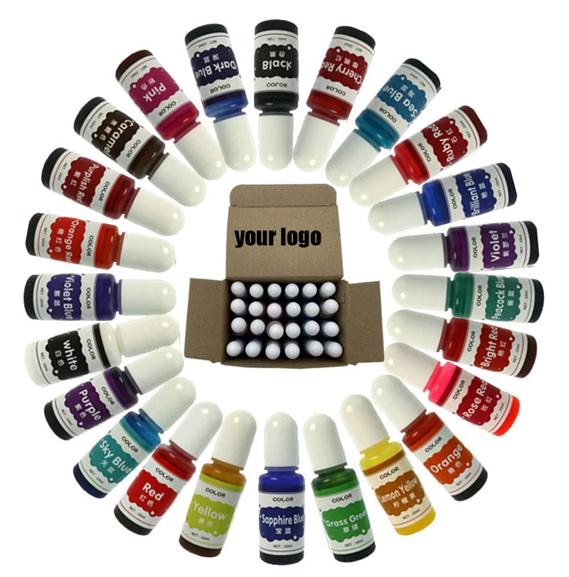 Жидкий пигмент для украшений «сделай сам», 30 цветов