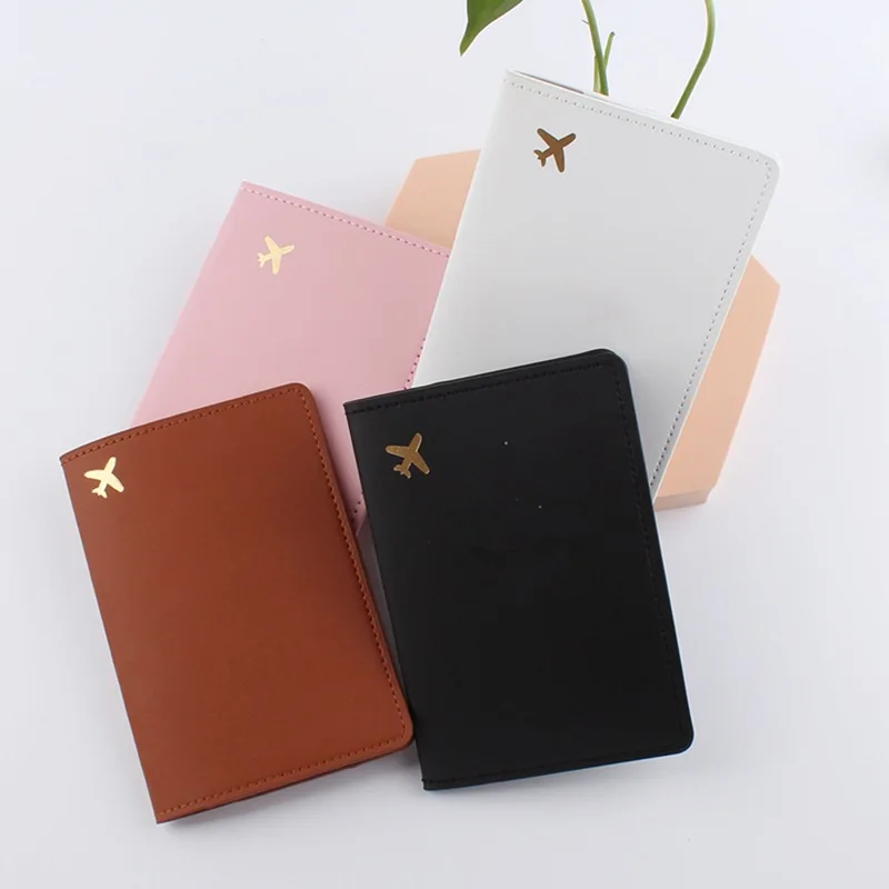 RU Wholesale bulk custom pu leather passport cover family travel wallet bags luxury designer case card organizer passport holder