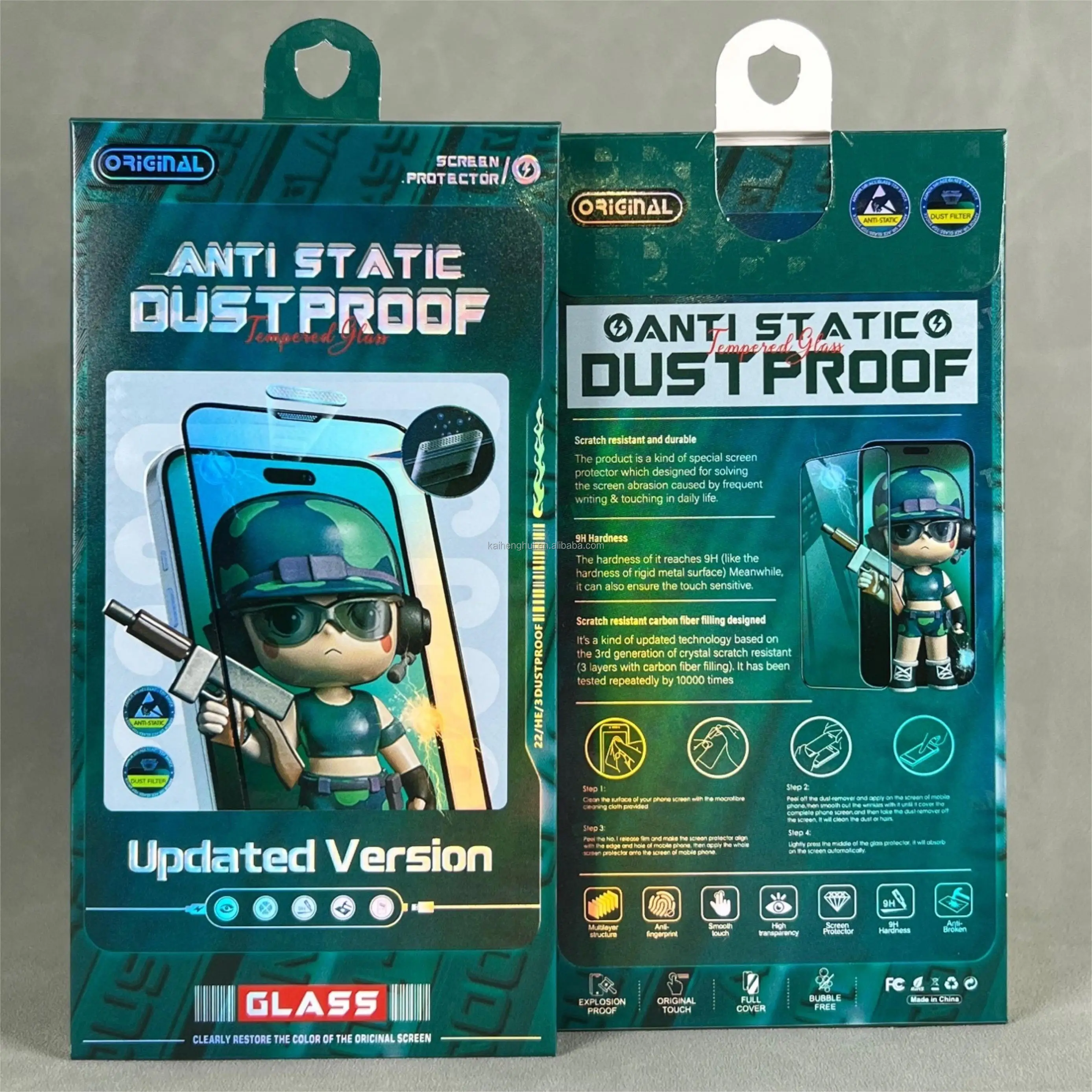 Factory Supplier 9H High Clear Tempered Glass Screen Protector For iPhone 13 12 11 X /XS 5.8 inch Tempered Glass package