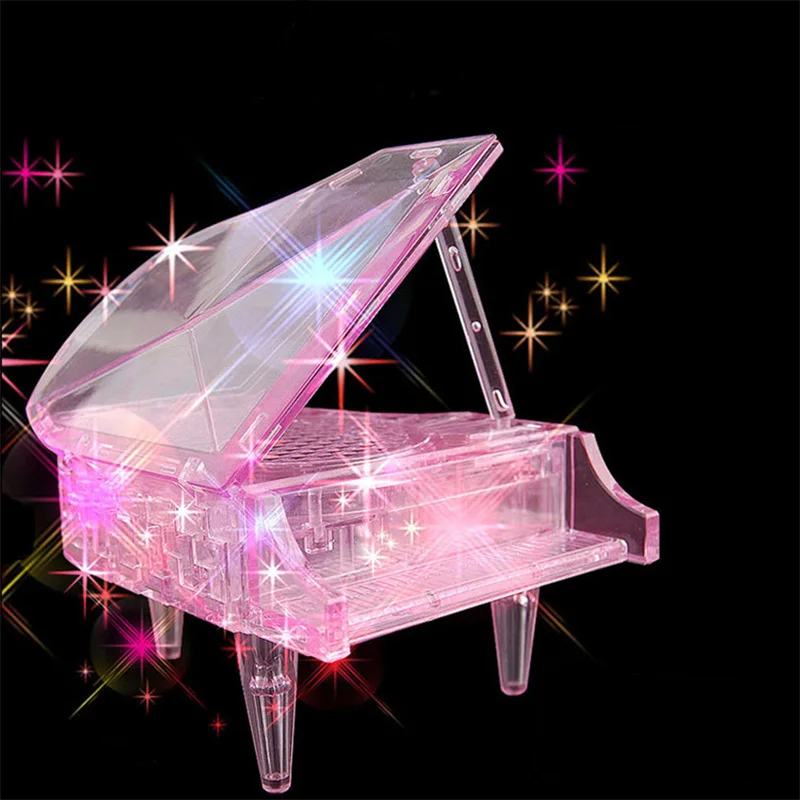 piano crystal building blocks gift educational toys 3D crystal Puzzle