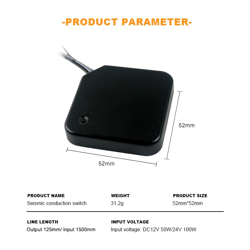 New DC12V/24V Cabinet wardrobe Plate arbitrary knock vibration frequency shake motion sensor led light switch