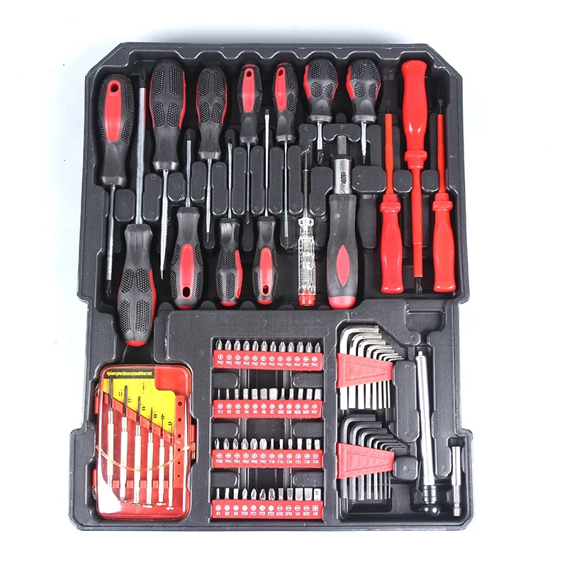 Manufacture wholesale 186pcs kraft mate electrical complete household tool box set