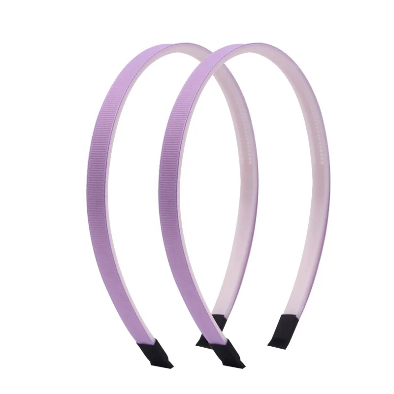 Ziming 30 Colors 10MM Baby Girls Solid Ribbon Cover Hairband Kids Children Hard Headband Hair Accessories Head Wear