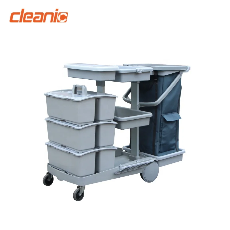 Высокопроизводительная модульная двойная швабра тележка для уборки коммерческое оборудование поставка оборудования гостиниц CT